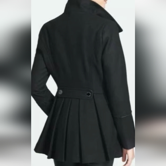 Double-Breasted Pea Coat.pit To Pit 18".No Size Tag.new Condition - Picture 3 of 9